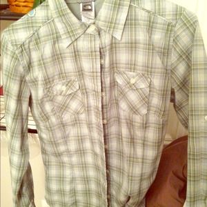 North Face Button Up Flannel