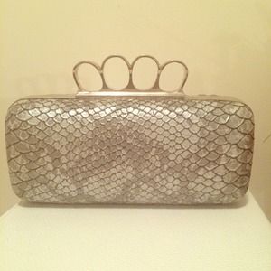 Snakeskin clutch