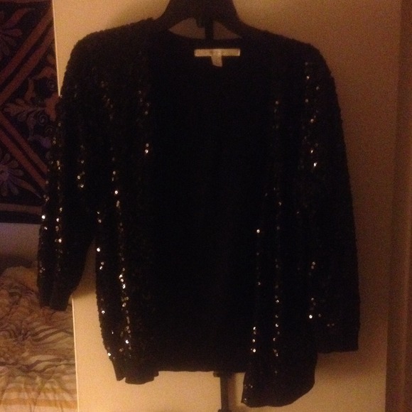 Black sequin cardigan