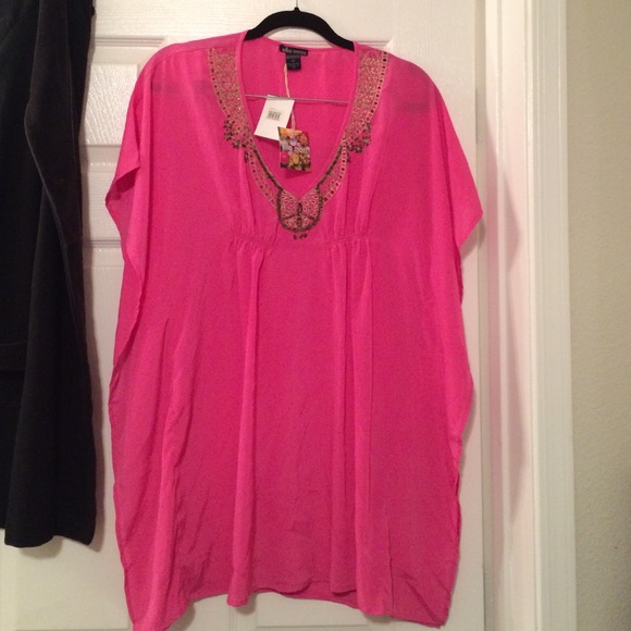 Ella Moss pink sheer dress