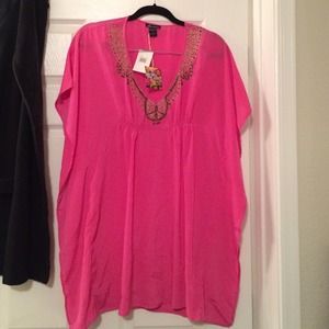 Ella Moss pink sheer dress