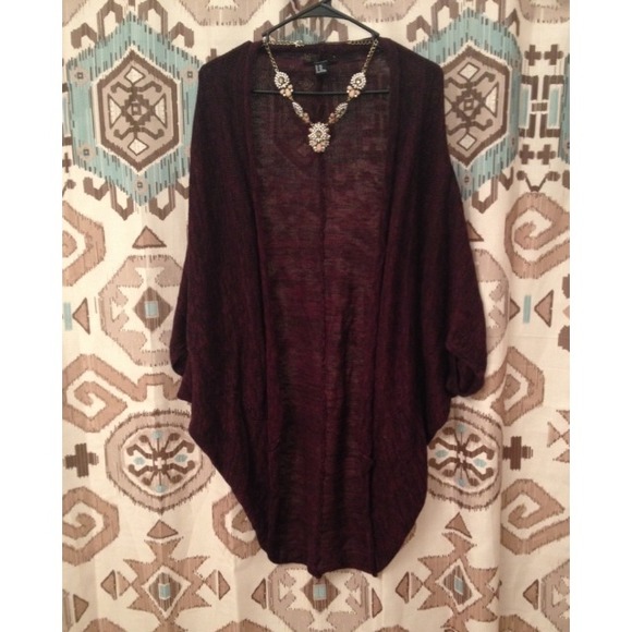 🍄🌻 Burgundy Cardigan