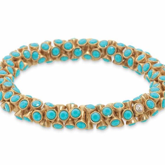 Stella & Dot Vintage Twist Bracelet - Turquoise