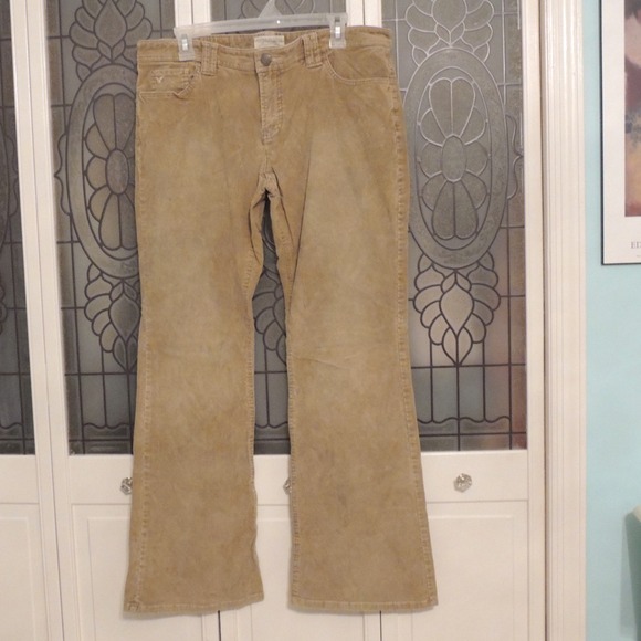 Tan Corduroy Bootleg Pants