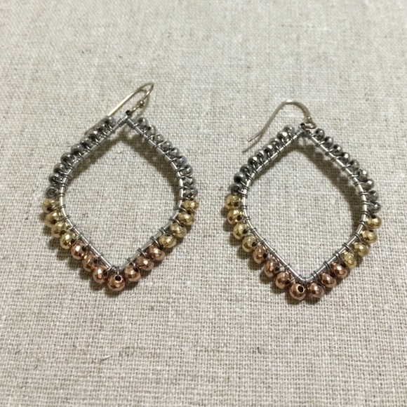 Stella & Dot Raina earrings - mixed metal