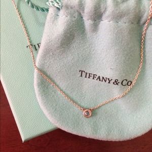 Blue diamond necklace