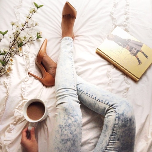 Nude Zara asymmetrical leather heels