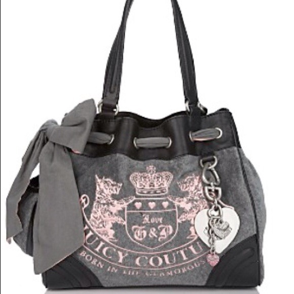 Juicy couture gray daydreamer handbag