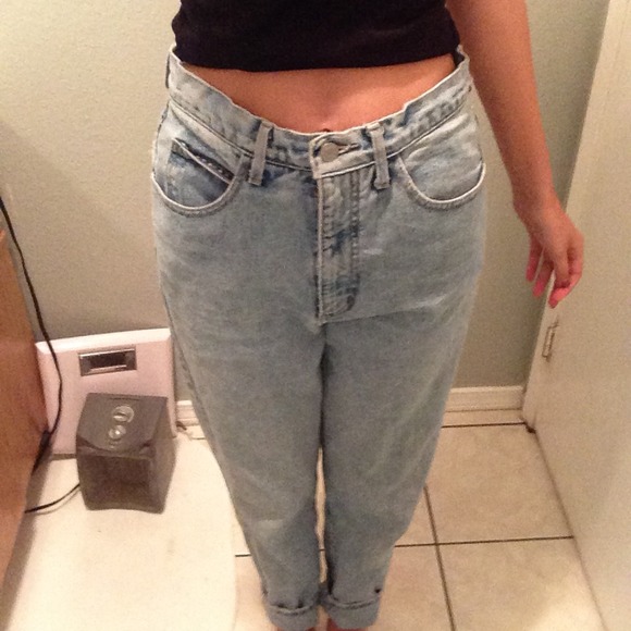 GUESS mom jeans.