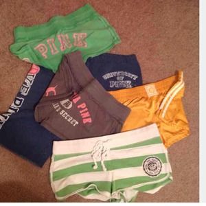 VS PINK shorts bundle