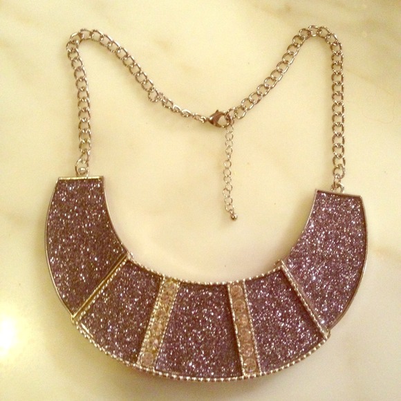 NEW Sugar glitter and crystal statement collar