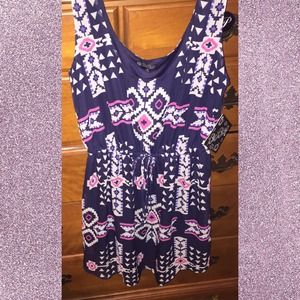 Tribal print sleeveless dress