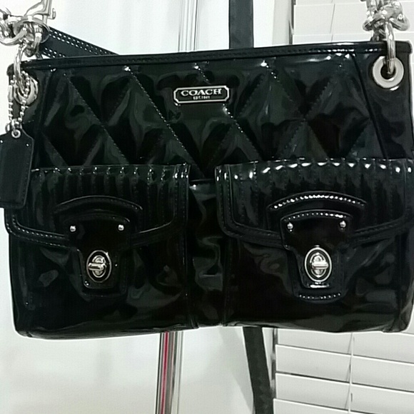 Coach patent leather cross body or purse