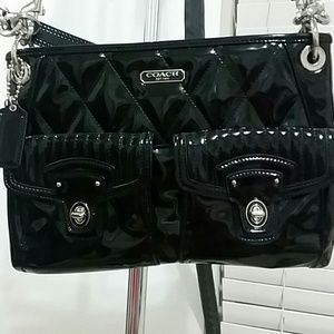 Coach patent leather cross body or purse