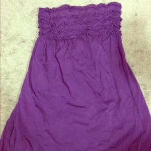 Purple bathing suit cover up, cotton