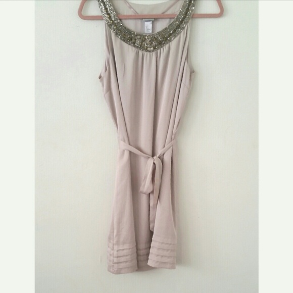 H&M Beaded Shift Dress size 12