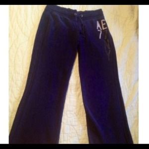 American Eagle navy sweatpants small flared