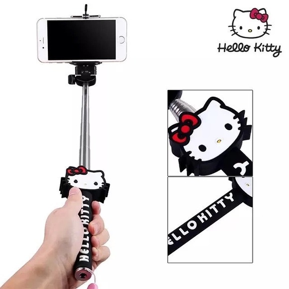 hellokitty selfie stick monopod+ phone clip