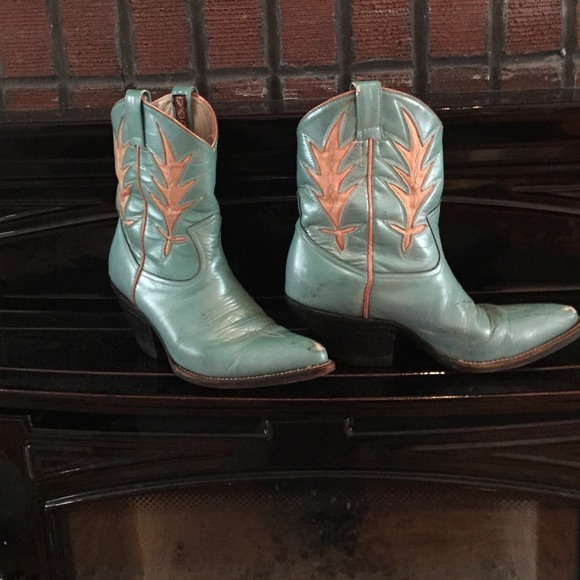Vintage Sasson-Paris Leather Cowboy Boots