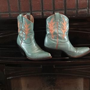 Vintage Sasson-Paris Leather Cowboy Boots