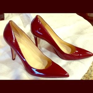 Burgundy pumps