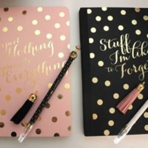 Cute Gold foil notebook