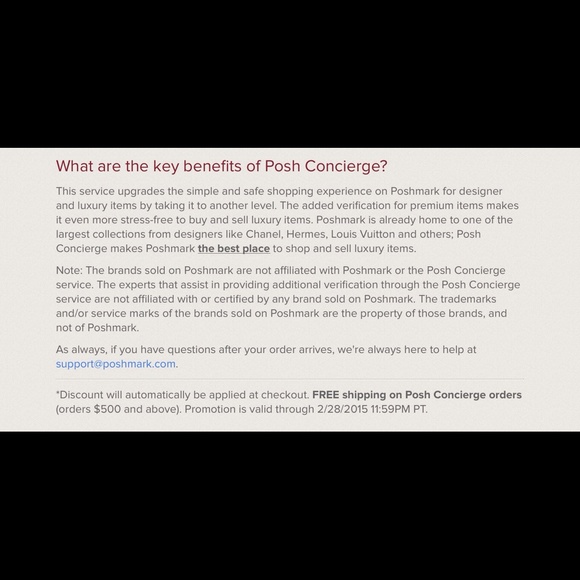 Posh Concierge Shipping - Picture 3 of 5