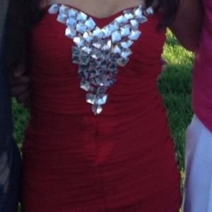 Red homecoming dress