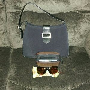 Burberry bag and sunglasses