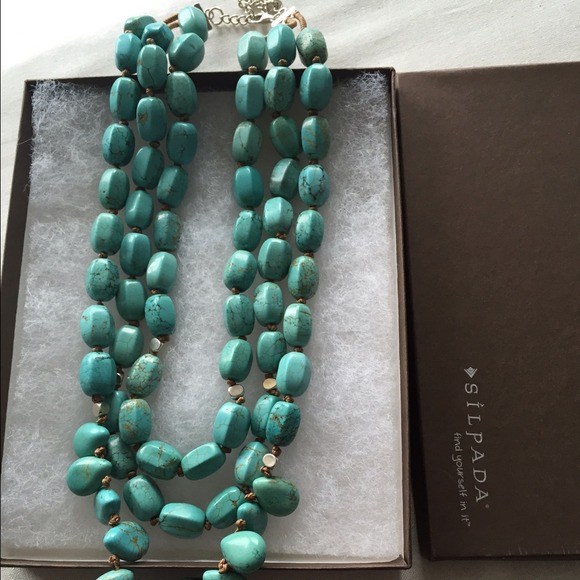Silpada turquoise necklace never worn - Picture 1 of 3