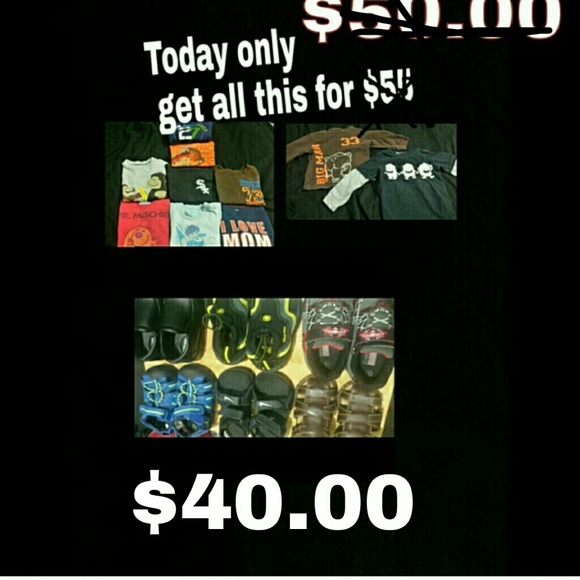 Bundle  shoes and shirts