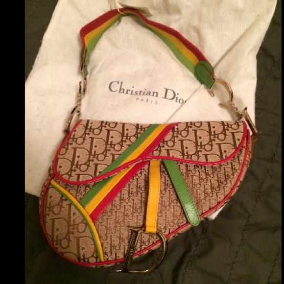 dior saddle rasta