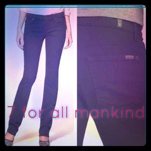 Black 7 for all mankind straight legs