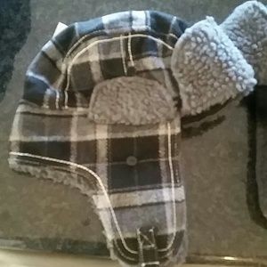 Plaid very warm trapper hat!
