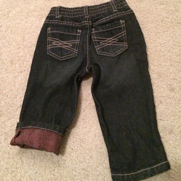 3-6 month romper. 6 month jeans - Picture 3 of 4