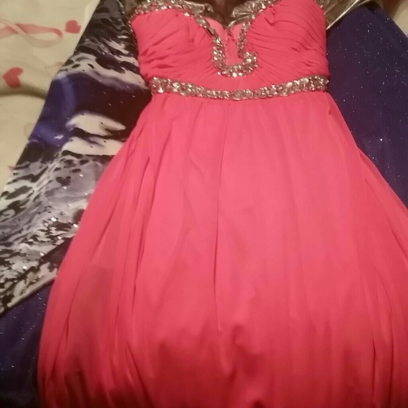 Hot pink dress