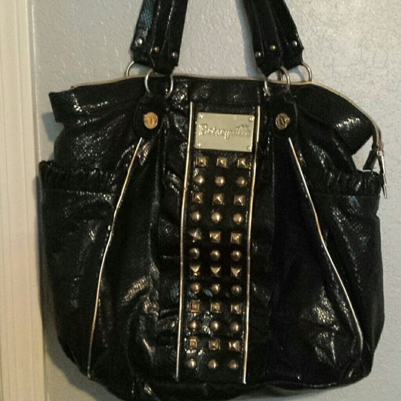 Betsey Johnson Handbags - ✂LARGE ✂ Black Betseyville purse