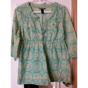 Lucky Brand Boho Peasant Top