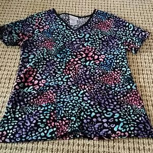 SOLD - Patterned Scrub Top