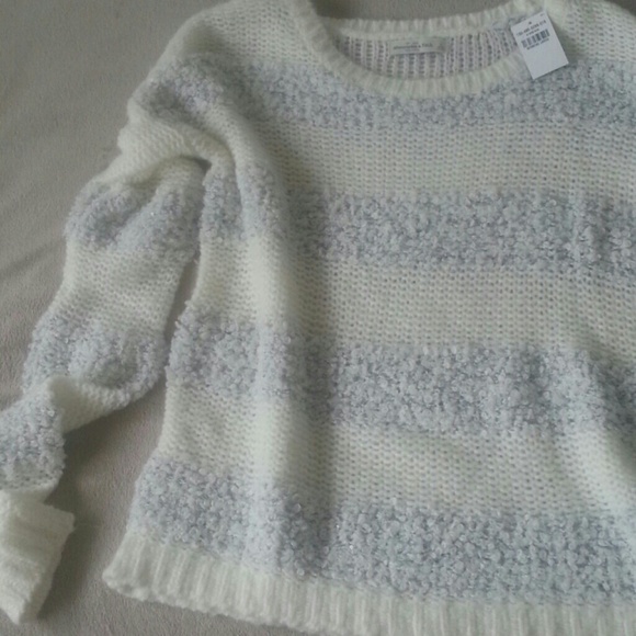 Abercrombie & Fitch shine sparkle sweater large - Picture 2 of 4