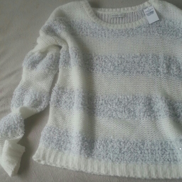 Abercrombie & Fitch shine sparkle sweater large - Picture 4 of 4
