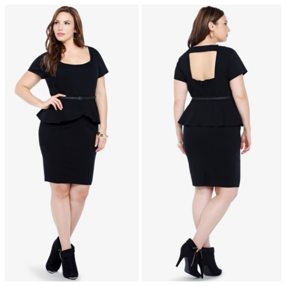 Black Peplum Dress