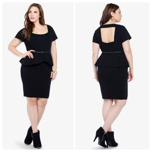 Black Peplum Dress