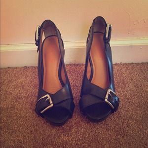 MK Black Peep toe Michael Kors heels