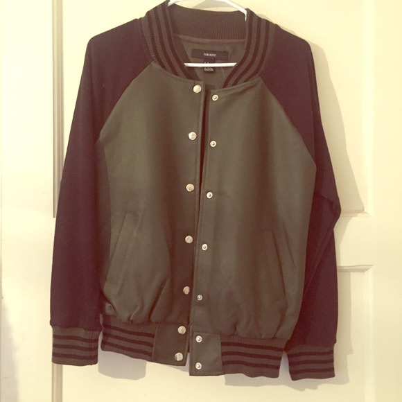 Forever 21 Blank Letterman Jacket