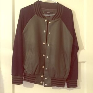 Forever 21 Blank Letterman Jacket