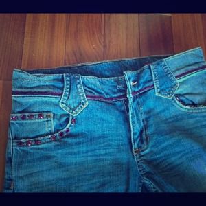 Express Jeans X2 EMBELLISHED Boot Cut - Sz27