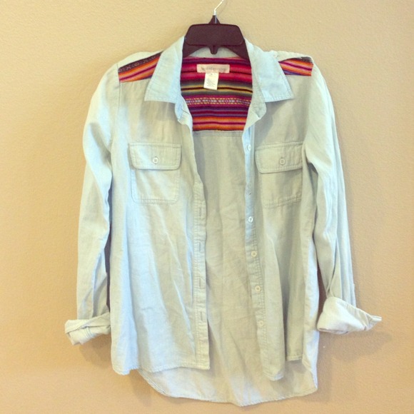 Band of gypsies chambray with serape detail