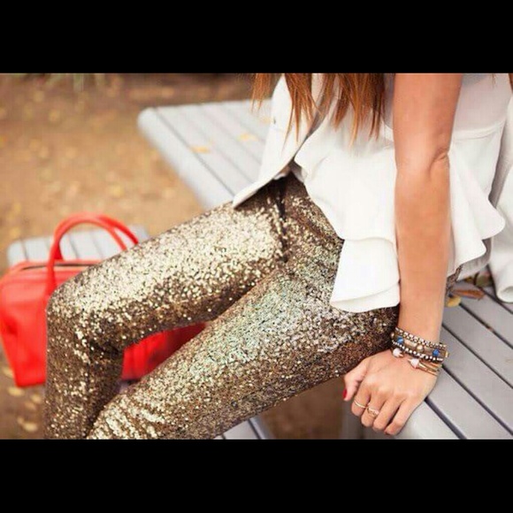 Sequined leggings