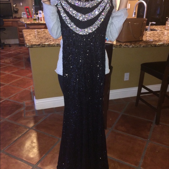 Prom/ formal dress black prom dress